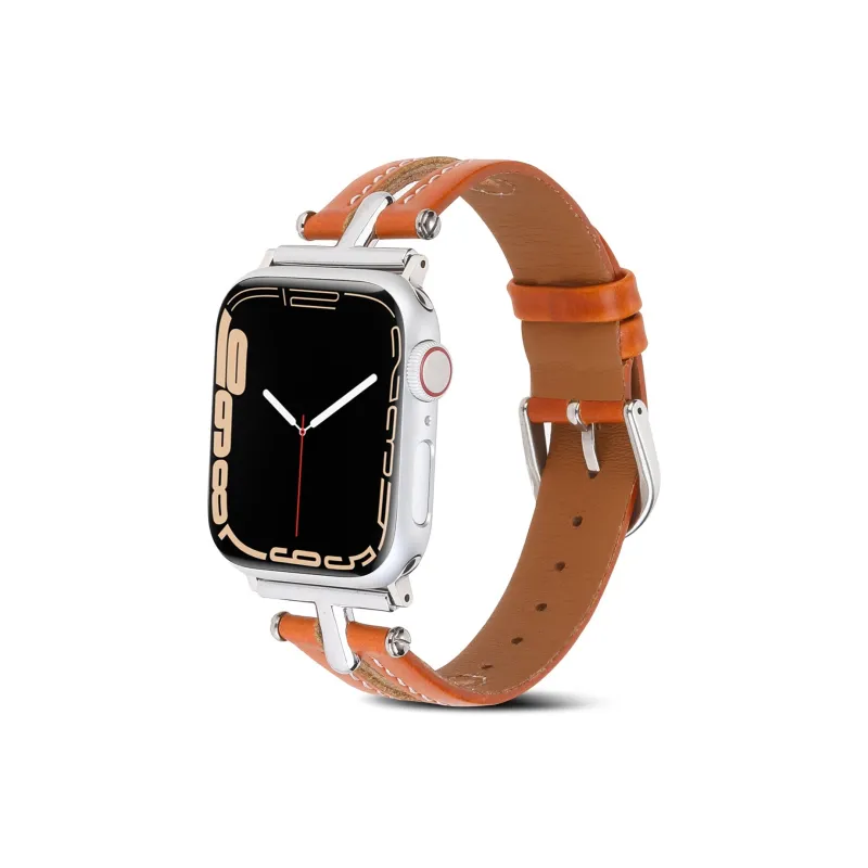 CHRROTA Apple Compatibility Watch Band Leather-1