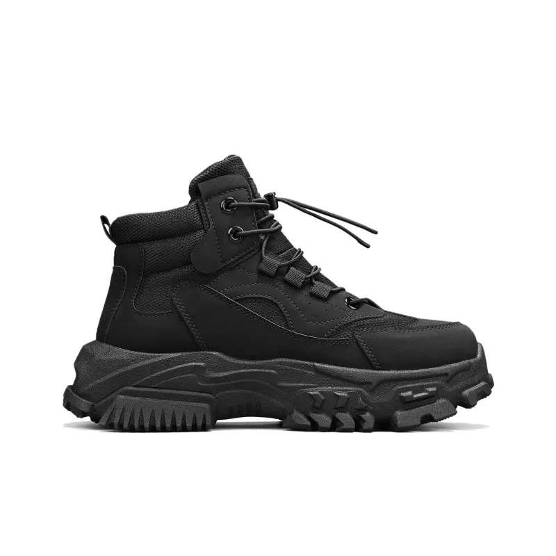 Binary Knee High Martin Boot Men's Black-1