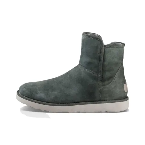 UGG Abre Suede Water-Resistant Short Snow Boots Women's Green