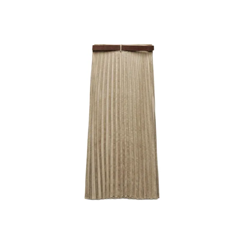 ZARA Casual Long Skirts Women's Sand-1