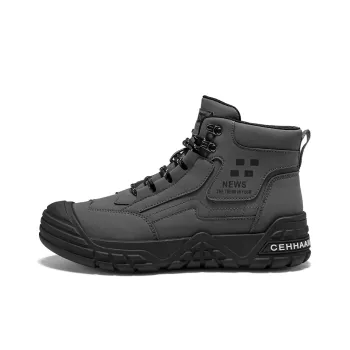 Bull charm Martin Boots Men Gray/Black/Black Green