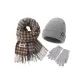 Scarf+Gray Thermal Hat+Gray Glove