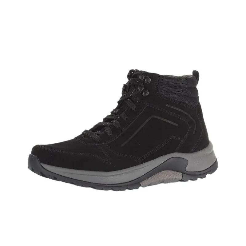 Gabor Rollingsoft Wear-Resistant Slip-Resistant Short Outdoor Boots 4cm Men's Black-2
