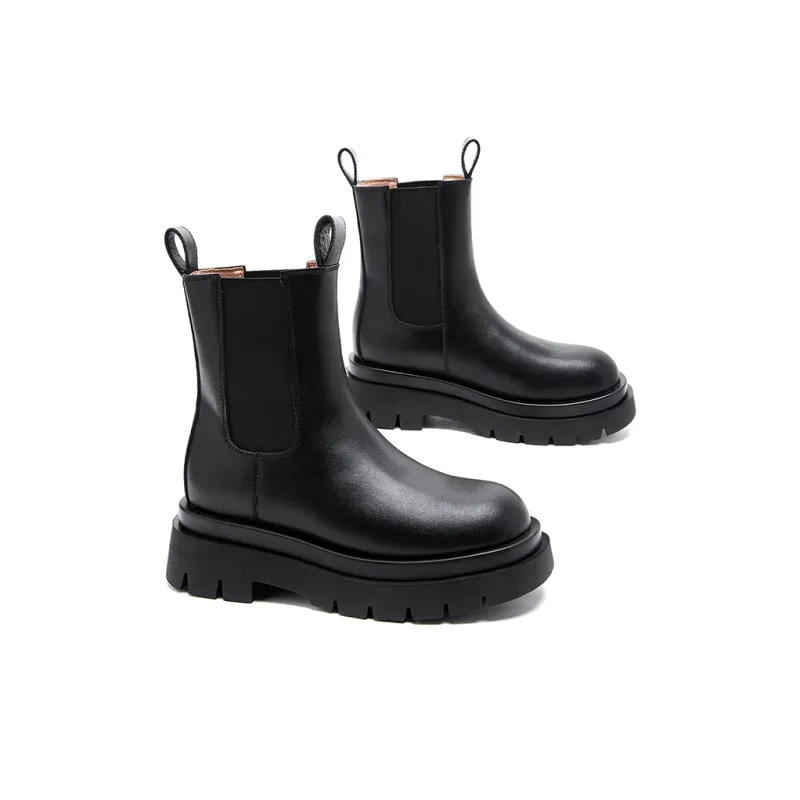 MALEMONKEY Chelsea Boots Women's Black-1