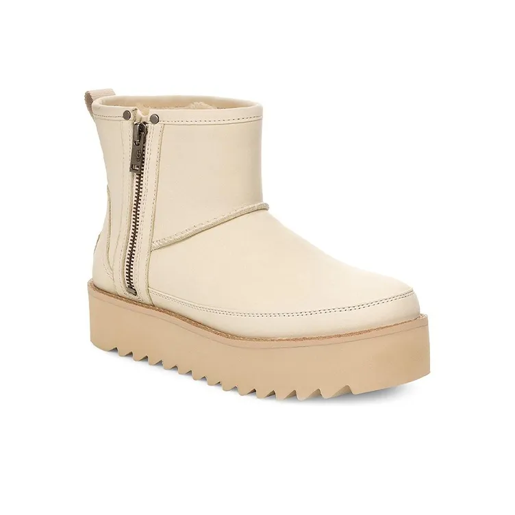 UGG F19 Classic Rebel Biker Mini Fleece Lined Pink Women's-2