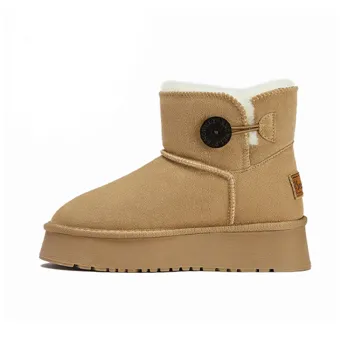 SNOWELF Warm Height Increasing Short Snow Boots Women's