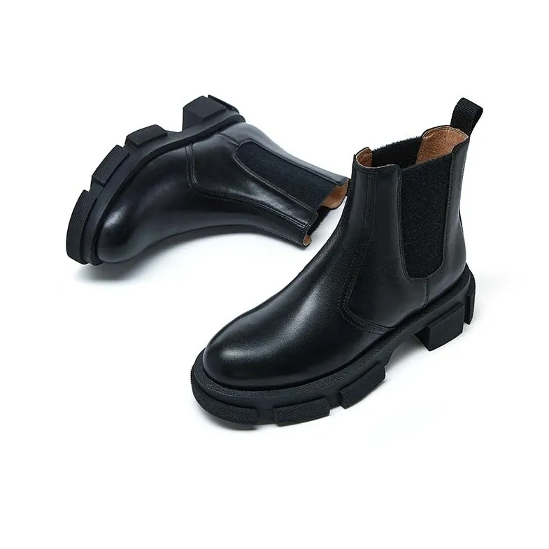 Marie Claire Short Chelsea Boots 4.5cm Women's Black-4