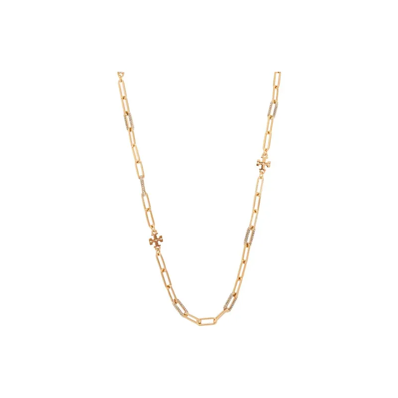 TORY BURCH Logo Plaque Necklace-0