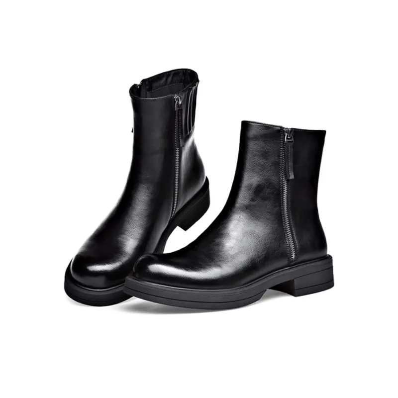 YEDANI Ankle Boots Men Black-2
