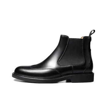 THOM WILLS Short Chelsea Boots Men's Black
