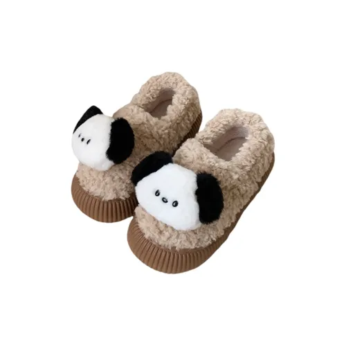 SHIGUDE Cotton Home Slippers Women's Khaki