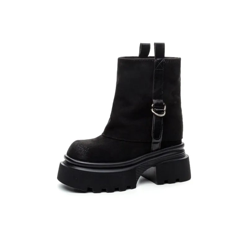 Shoe Cabinet Floral Language Ankle Boots Women's-5