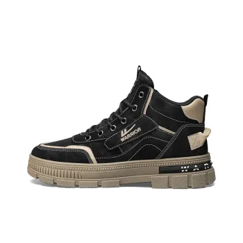 Warrior Short Mid Calf Martin Boot Men's Black