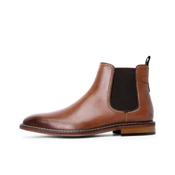 Desai Desai Short Chelsea Boots Men's Brown