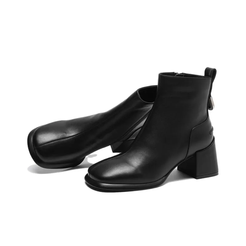 Satchi Ankle Boots 7cm Women's Black-2