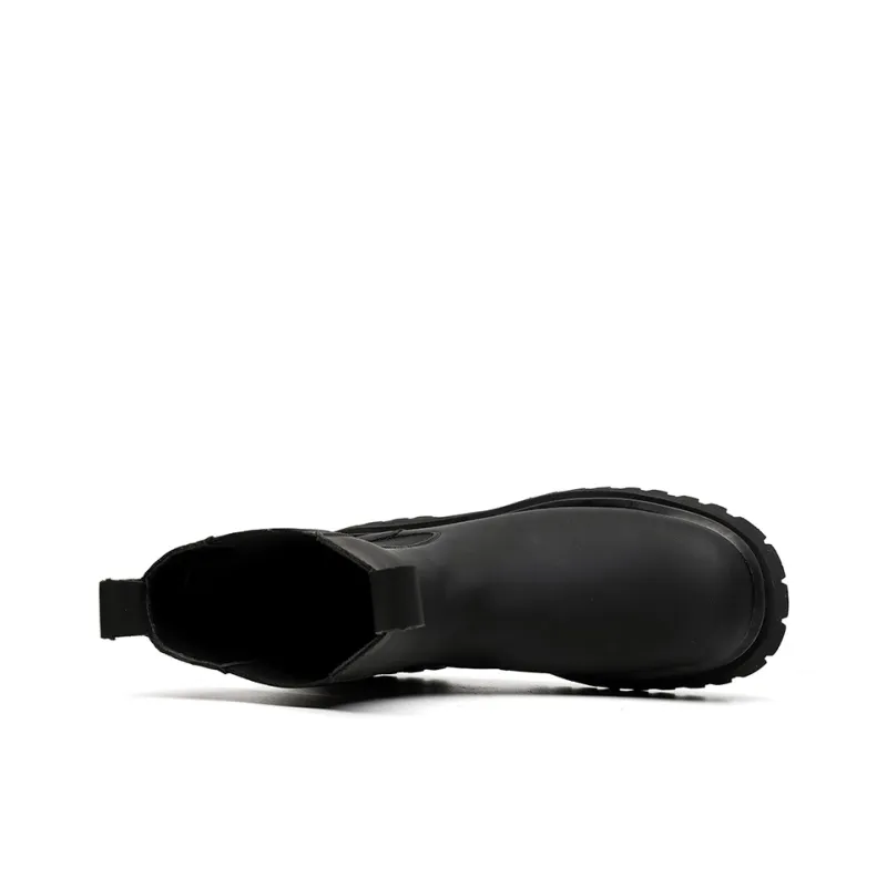 Ignition Knee High Chelsea Boots Men's Black-3