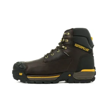 CAT Excavator Lt 6' S3 Wr Hro Sra Warm And Wear Resistant Outdoor Boots Men's Dark Umber