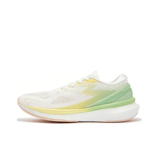 361° Spire 2 Cushioning And Breathable Low Top Training Running Shoes Women's White Green Yellow
