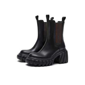 Marie Claire Crew Chelsea Boots 8cm Women's Black