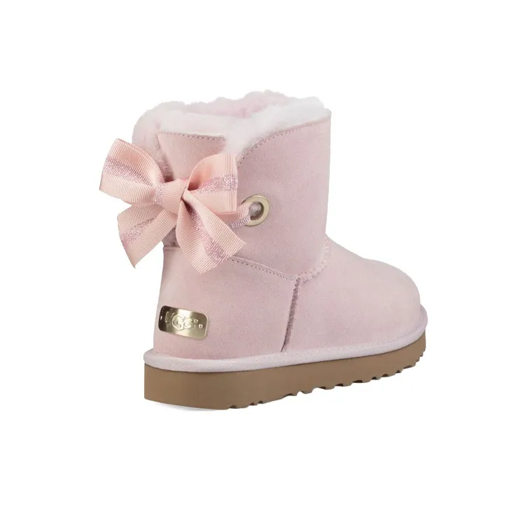 UGG Customizable Bailey Bow Mini Boot Snow Boots Pink Women's-2