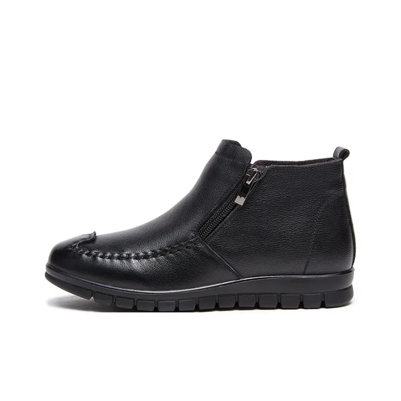 AOKANG Fleece-Lined Warm Ankle Boots Women's-0