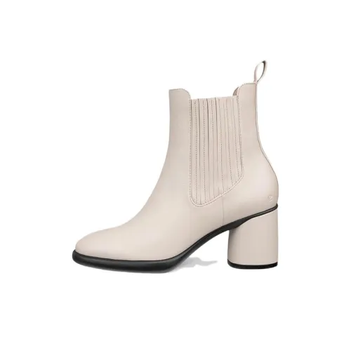 Ecco Short Chelsea Boots Women's Lime Gray