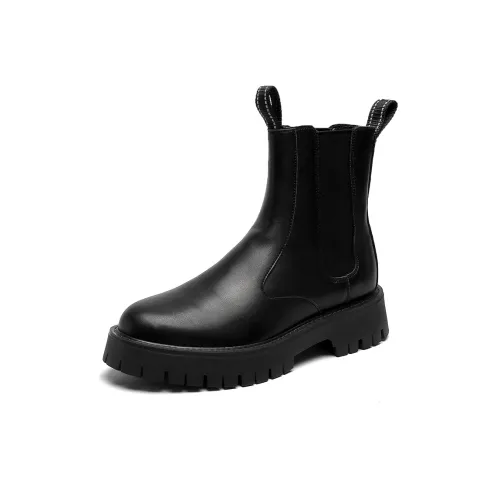 Romon Short Chelsea Boots Men's Black