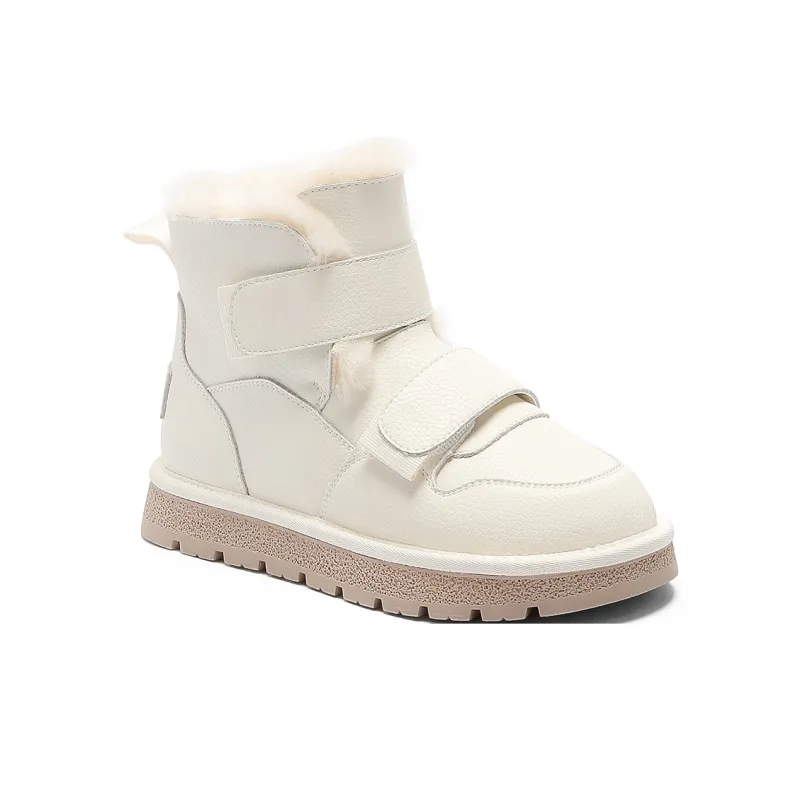 SMILEY Snow Boots Women's Ecru-2
