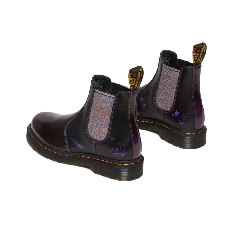 Dr. Martens 2976 Chelsea Boots BT21 Purple Black Women's-3