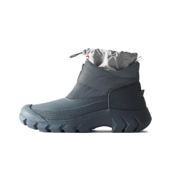 HUNTER Warm Slip Resistant Short Snow Boots Men's Gray