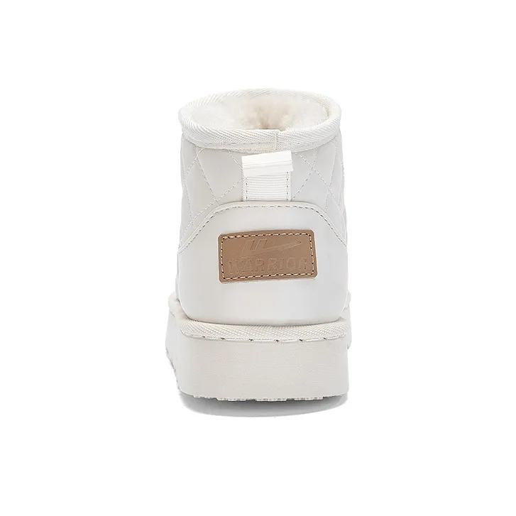 Warrior Short Mid Calf Snow Boots Women's Beige-3