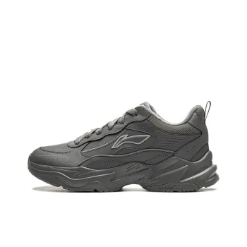LiNing Defender Warm Cushioning Rebound Low Top Casual Shoes Men's Asphalt Gray