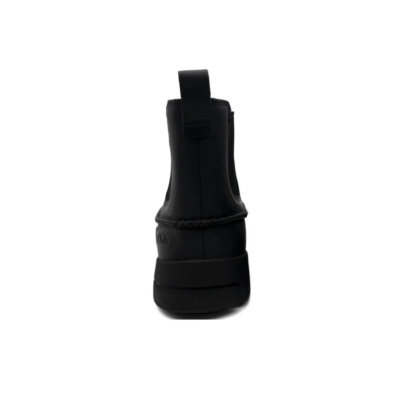 Clarks Short Chelsea Boots Men's Black-3