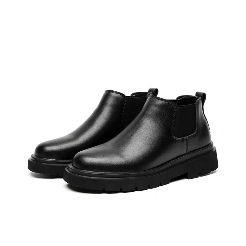 Beidouniao Chelsea Boots Men Black-3