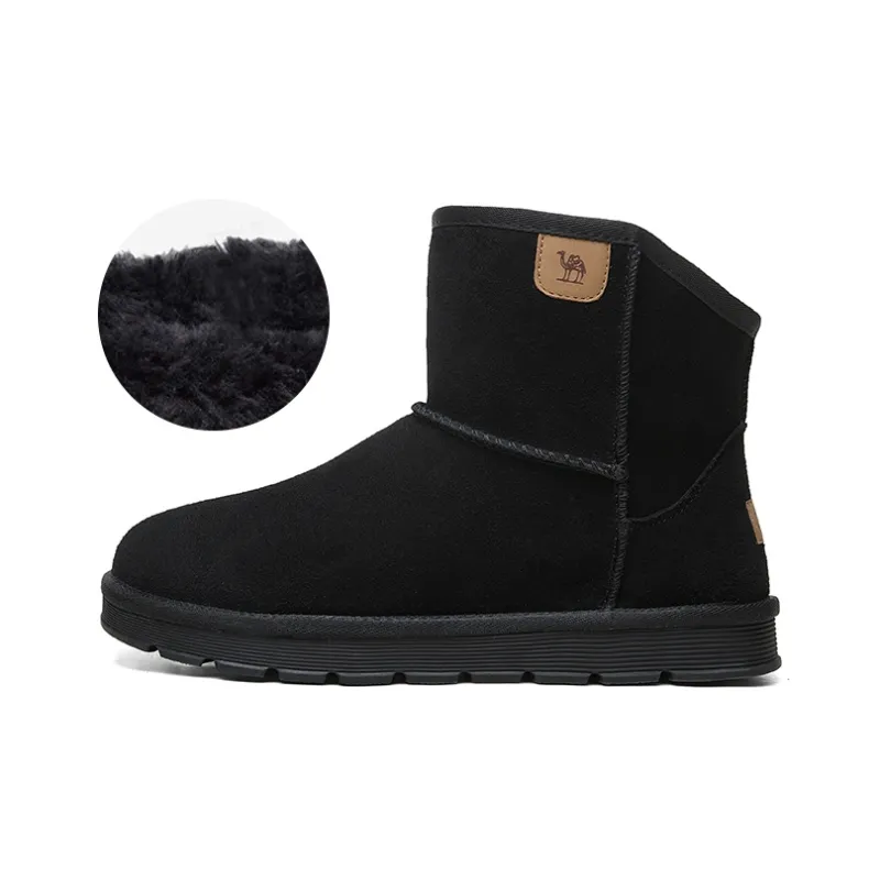 CAMEL Snow Boots Men Black/Yellow/Khaki-6