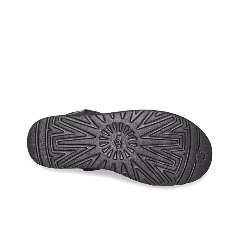 UGG Classic Mini UGG Rubber Logo 'Black' Women's-4
