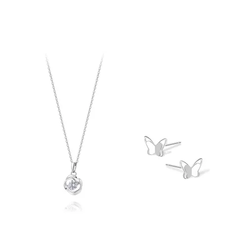 KUMET Sterling Silver Necklaces Women's Couple Birthday Gift For Anniversary