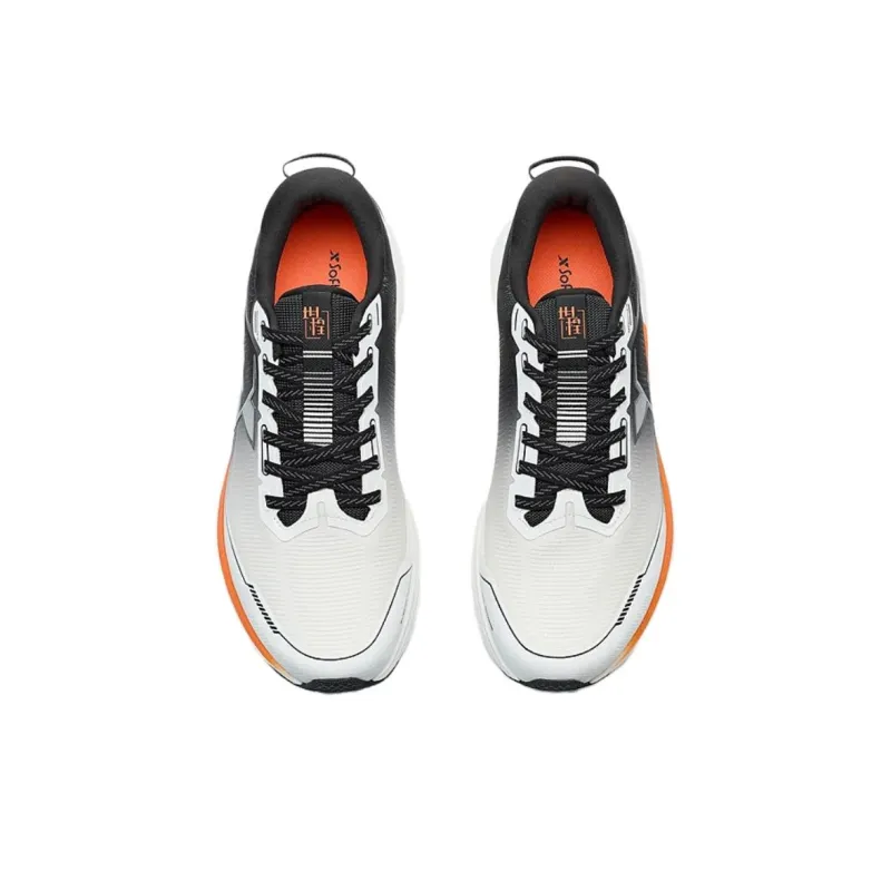 XTEP Tank Cheng 2.0 Slip Resistant Coverage Low Top Casual Running Shoes Men's White Black Orange-3
