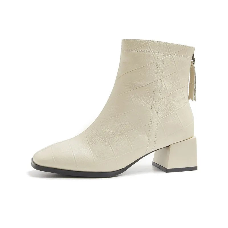 PIERCE GENTRY Ankle Boots Women's Black/Beige-7