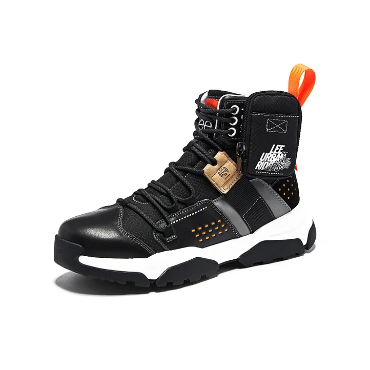 Lee Warm And Wear-Resistant Short Outdoor Boots Men's Black-2