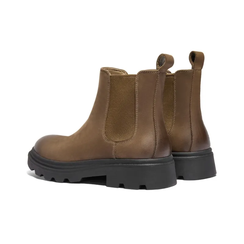 BELLE Chelsea Boots Men Black, Khaki-14