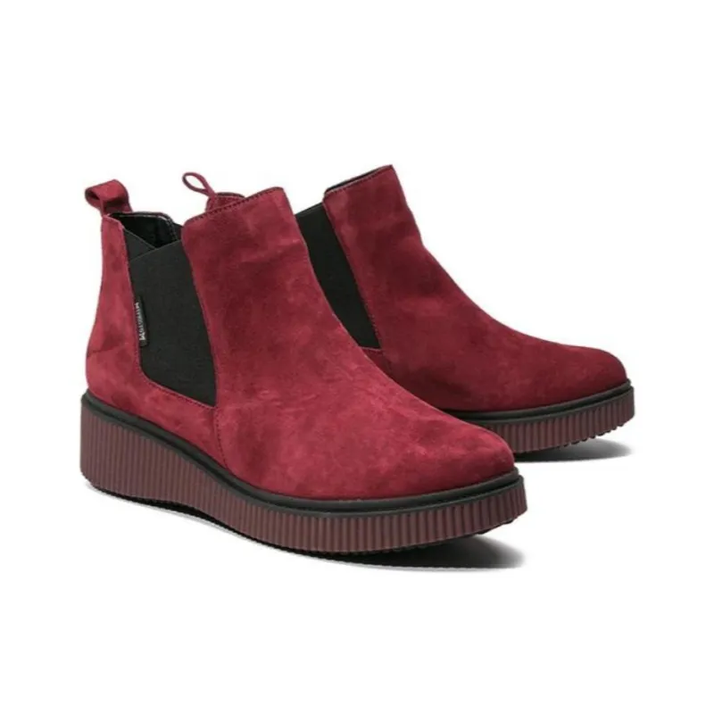 MEPHISTO Ankle Boots 4cm Women's Burgundy-2