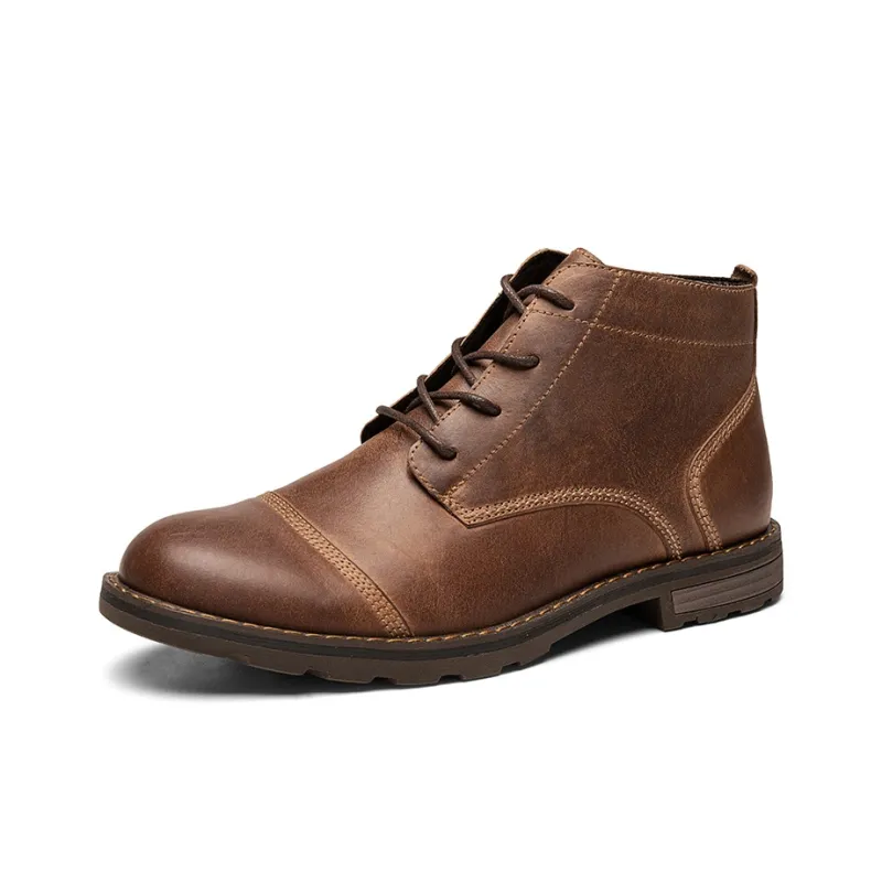 Laoks Short Martin Boot Men's Red Brown-1