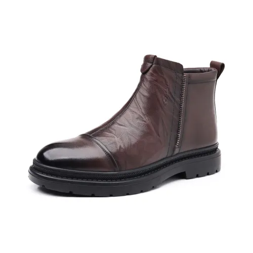 Help Ankle Boots Men Black, Brown