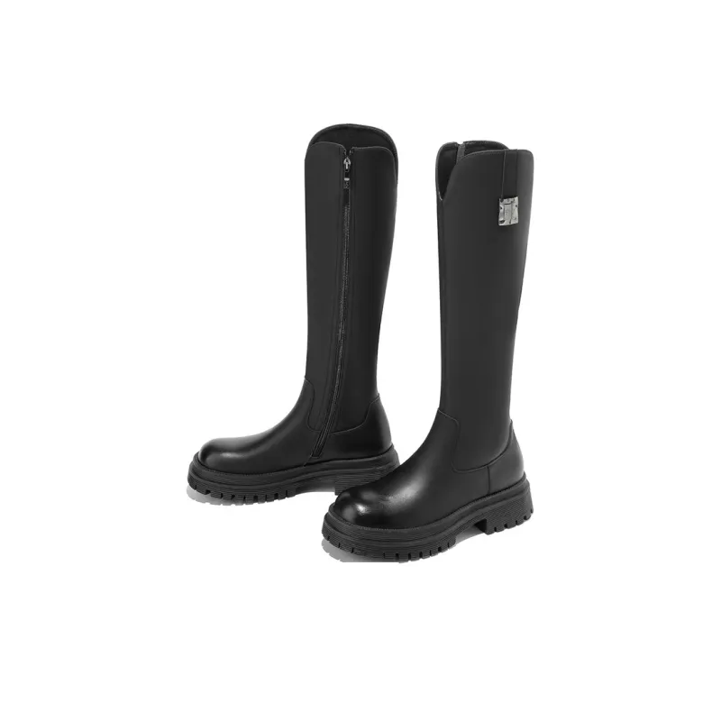 JOSINY British Style Fleece-Lined Warm Knight Boots Knee-high Boots Women's-13
