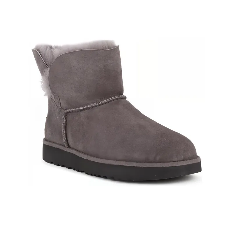 UGG Classic Cuff Mini 'Stormy Grey' Women's-2