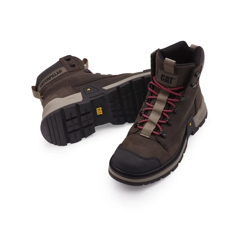 CAT Colorado Expedition WP SS23 Wear Resistant Slip Resistant Short Outdoor Boots Men's Dark Brown-2