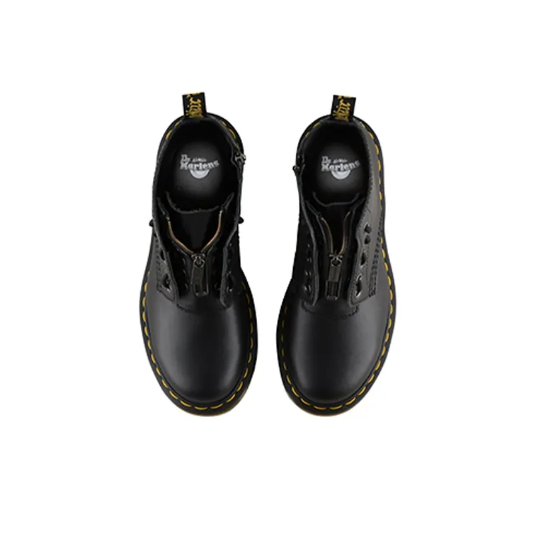 Dr.Martens 1460 Pascal Front Retro High Top Martin Boots Black Women's-3
