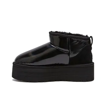 UGG Ultra Mini Platform Hi Shine Boot Black Women's