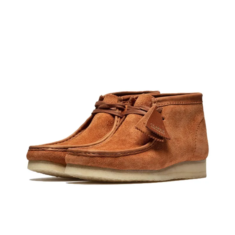 Clarks Wallabee Boots 'Tan Hairy Suede'-2